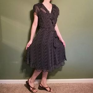Retro style polka dot dress